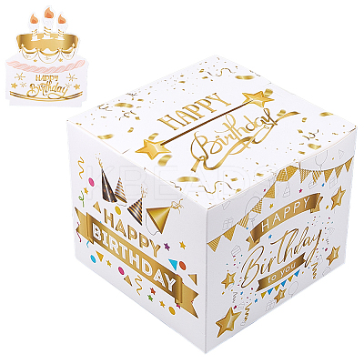 Happy Birthday Day Money Box for Cash Gift Pull DIY-WH200050-31D-1