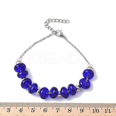 304 Stainless Steel Cable Chain Bracelets BJEW-Z123-01P-1