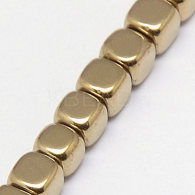 Electroplate Non-magnetic Synthetic Hematite Beads Strands G-J172-2x2mm-08-1