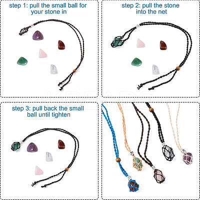 DIY Pendant Necklaces Making Kits DIY-FW0001-05-1