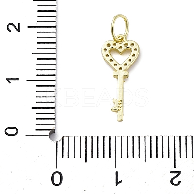925 Sterling Silver Micro Pave Clear Cubic Zirconia Pendants STER-S010-03A-LG-1