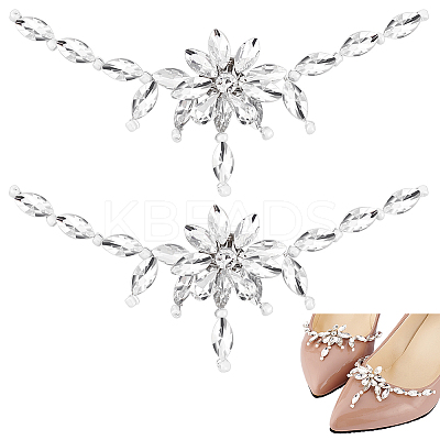1 Pair Flower Crystal Rhinestone Wedding Shoe Decorations FIND-GA0003-62-1