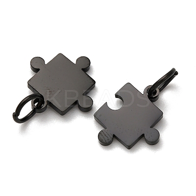Ion Plating(IP) 304 Stainless Steel Split Pendants PW-WG12405-02B-1