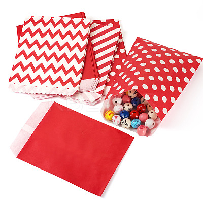 40Pcs 4 Styles Kraft Paper Bags CARB-TA0001-12B-1