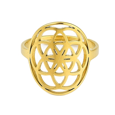 201 Stainless Steel Adjustable Rings for Women LS-RJEW-M008-01G-1
