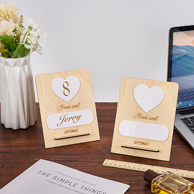 Wooden Pregnancy Announcement Sign DJEW-WH0058-29-1
