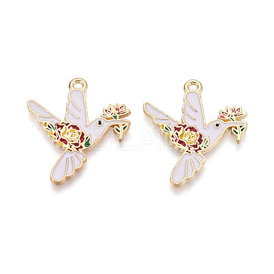 Alloy Enamel Pendants ENAM-N062-10KCG-1