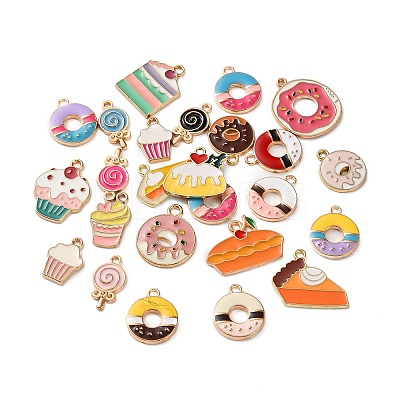 Alloy Enamel Pendants FIND-C085-04A-G-1