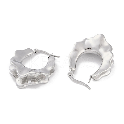 Non-Tarnish 304 Stainless Steel Hoop Earrings EJEW-C105-09P-1