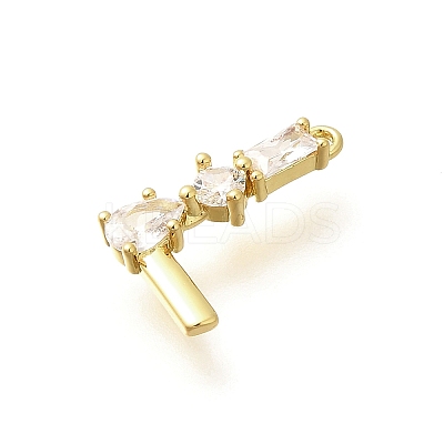 Brass Micro Pave Cubic Zirconia Pendants KK-M310-01G-12-1