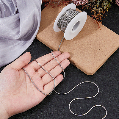 10M 304 Stainless Steel Round Snake Chains CHS-HS0001-01B-1