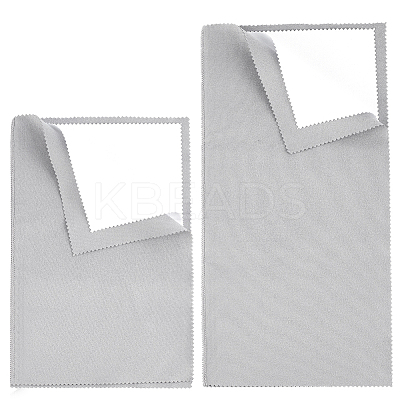2Pcs 2 Style 4 Layers Silver Polishing Cloth TOOL-BBC0001-04A-1
