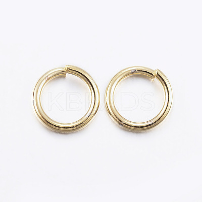 304 Stainless Steel Open Jump Rings X-STAS-L187-6x0.8mm-G-1