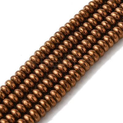 Electroplated Synthetic Non-magnetic Hematite Beads Strands G-I364-I01-02C-1