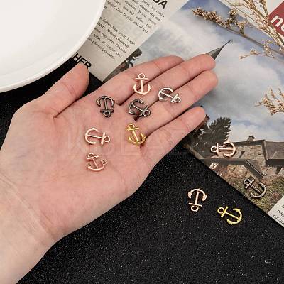 Anchor Brass Pendants ZIRC-F022-64-1
