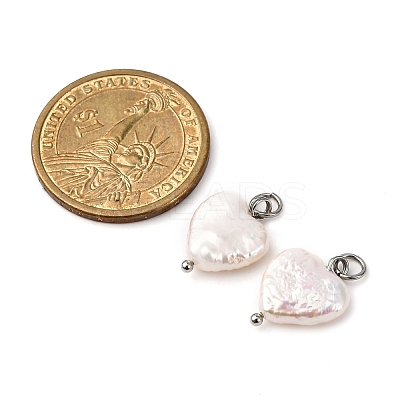 Natural Keshi Pearl Pendants PALLOY-JF04207-02-1