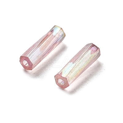 10G Ceylon Glass Twist Bugle Beads SEED-L012-01G-1