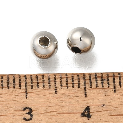 Rack Plating Brass Beads KK-K373-08B-P-1