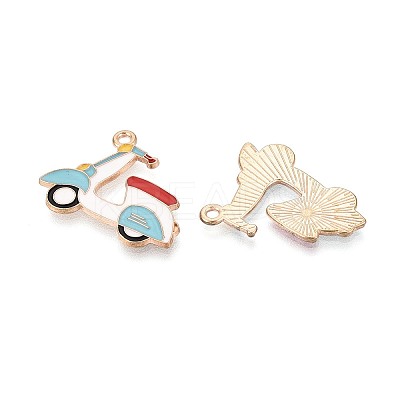 Alloy & Enamel Pendants ENAM-T021-62G-1