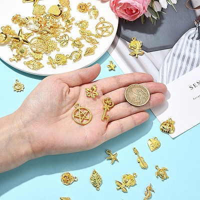 60Pcs 20 Styles Tibetan Style Alloy Pendants FIND-YW0004-77-1