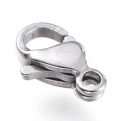 Tarnish Resistant 316 Surgical Stainless Steel Lobster Claw Clasps X-STAS-M281-01P-A-1