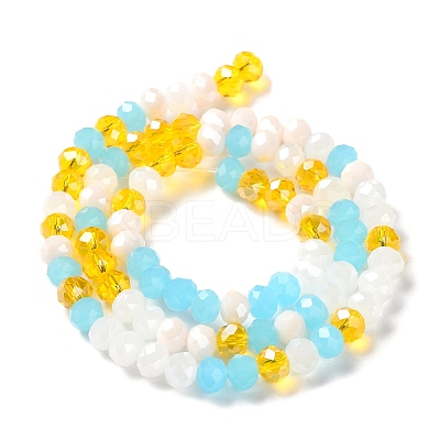 Glass Beads Strands EGLA-A034-M6mm-52-1