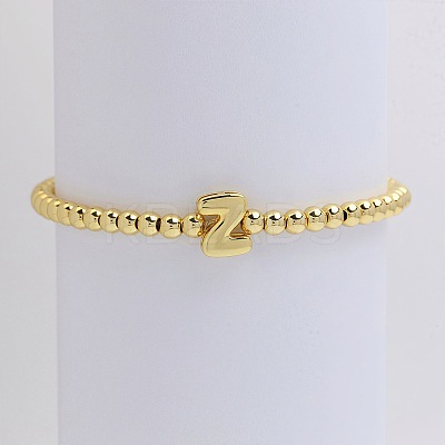 Brass Beaded Stretch Bracelets for Women FS-WG560D0-26-1