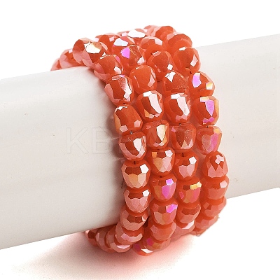 Electroplate Glass Beads Strands EGLA-D030-P4mm-B02-1