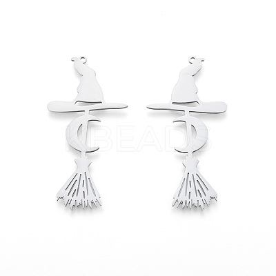 Non-Tarnish Halloween 201 Stainless Steel Big Pendants STAS-N090-LA984-1-1