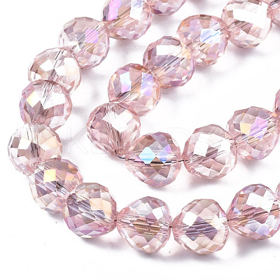 Transparent Glass Beads Strands EGLA-T008-14B-01-1