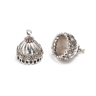 Tibetan Style Alloy Pendant Bails TIBE-L011-006AS-1