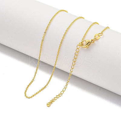Brass Cable Chain Necklaces for Women NJEW-G084-15LG-1