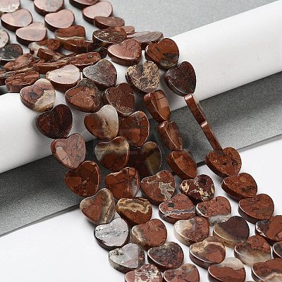 Natural Red Jasper Beads Strands G-L420-25-10mm-13-1