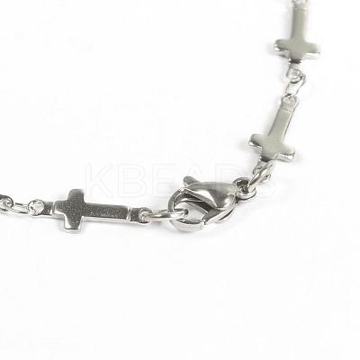 Tarnish Resistant 304 Stainless Steel Bracelets BJEW-D418-03-1