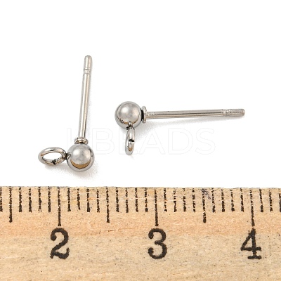 Non-Tarnish 304 Stainless Steel Stud Earring Findings STAS-O004-10A-P-1