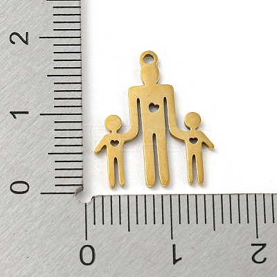 Mother's Day 201 Stainless Steel Pendants STAS-H188-01E-G-1