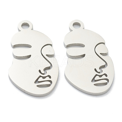Non-Tarnish 304 Stainless Steel Pendants STAS-P276-01B-P-1
