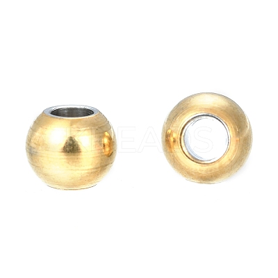 Ion Plating(IP) 202 Stainless Steel Rondelle Spacer Beads STAS-F094-06D-G-1