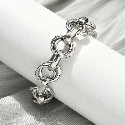 304 Stainless Steel Rolo Chain Bracelets for Women BJEW-S176-01P-A-1