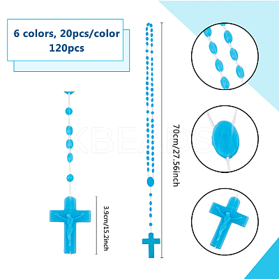 Luminous Plastic Pendant Necklaces NJEW-DC0001-06A-1
