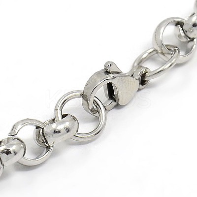 Tarnish Resistant Fashionable 304 Stainless Steel Cable Chain Bracelets STAS-A028-B085P-1