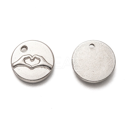 Non-Tarnish 304 Stainless Steel ASL Charms STAS-L260-006P-1