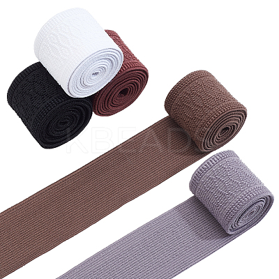 5M 5 Colors Polyester Thick Elastic Wide Band SRIB-AR0001-12-1