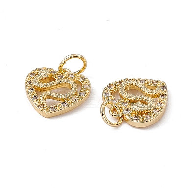 Brass Micro Pave Cubic Zirconia Pendants KK-E068-VC005-01-1