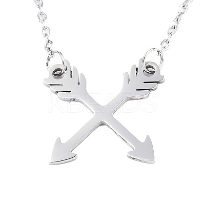 Non-Tarnish 201 Stainless Steel Pendant Necklaces LS-NJEW-S105-JN529-1-1