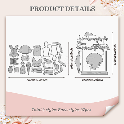 Friendship Carbon Steel Cutting Dies Stencils DIY-WH0309-2020-1