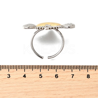 Brass Micro Pave Cubic Zirconia Cuff Rings for Women RJEW-F184-01A-GP-1