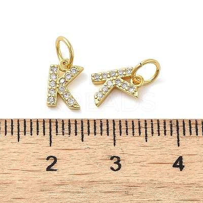 Brass Micro Pave Cubic Zirconia Pendants KK-M273-02G-K-1