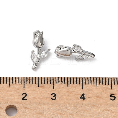 Brass Micro Pave Cubic Zirconia Pendants KK-L260-08P-1