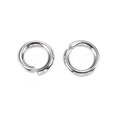 Tarnish Resistant 304 Stainless Steel Open Jump Rings X-STAS-D448-100P-6mm-1